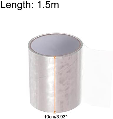 HARFINGTON Waterproof Patch Seal Tape 4" x5' Leak Repair Tape for Plastic Bucket/Basin Hoses Duct Pipes, Transparent