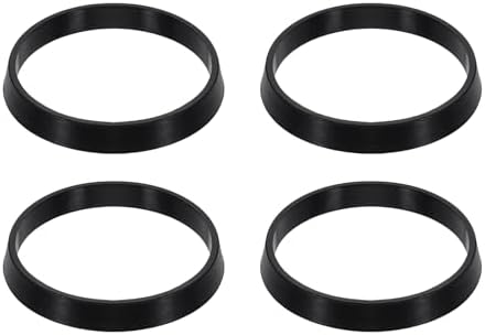 uxcell 4 Pcs Rubber Washers, 40mm/1.57" Rubber O Ring Seals Gasket Washers for 1 1/2 Inch Drain Pipe Sink Drains for Seals Repair Shower Hose Faucet Shower Head, Black