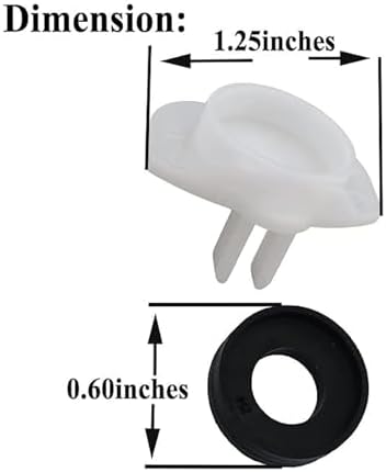 5 Pcs 101237 Cup Seal & Diverter Gate for Moen 3800 Tub Spout