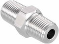 1/8" Male NPT To 1/8" Male NPT SUS304 Hex Nipple | Solid Male Pipe Adapter Hose Connectors for Pipe Repair, Bathroom Remodel, Tool Extensions, Compression, Irrigation