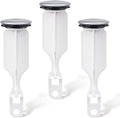 Enhon 2 Hole Pop Up Stoppers, Chrome Bathroom Sink Stopper fits Most Pop Up Drain Design, 4-1/2 Inch Tall, 1-3/8 Inch Cap Diameter, with Gasket Seal, Compatible with PF WaterWorks PF0240 (3 Pack)