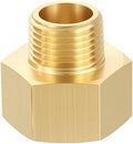 METALLIXITY 1PCS 1" FNPT x 3/4" MNPT Thread Brass Hex Extension Adapters | Brass Pipe Fittings, Female to Male Adapters for Water Line, Tub Spout/Shower Head