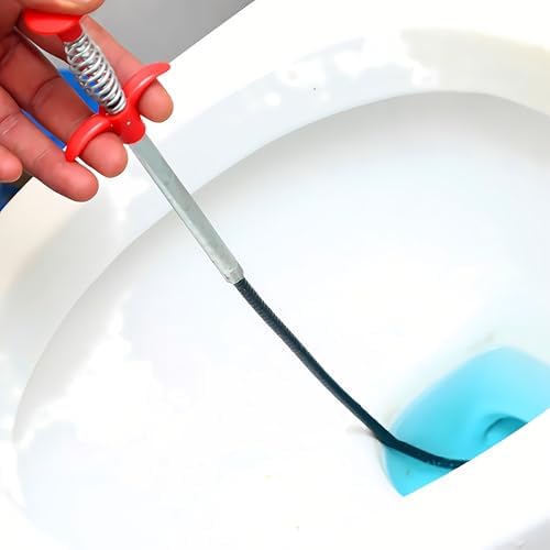Drain Snake, Drain Clog Remover - Gutter Cleaning Tools Drain Cleaner for Toilet Sewer Shower Kitchen Bathroom Tub Clogged Drains Opener Cleaning Tool, Flexible Grabber Claw Pick Up Reacher (30 inch)