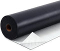 Pushglossy 1 Roll EPDM Rubber Roofing Membrane 50 Mil, 19.6" x 25 Ft, Black
