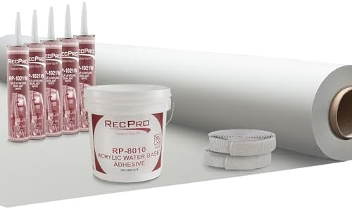RecPro 8.5' RV PVC Roof Kit 10', White, Made in USA