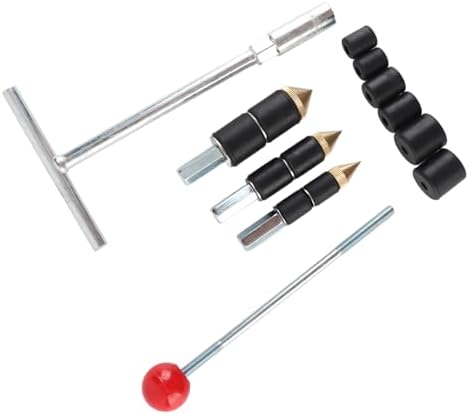Stainless Steel Pipe Water Stopper Tool, Hot Melt Water Stop Needle Kit with Rubber Rings and Wrench for Emergency Leak Repair in Walls Corners Tunnels