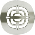 Westbrass A316-05 4-1/2" OD Brass Snap-in Shower Strainer Grid Drain Cover, Polished Nickel