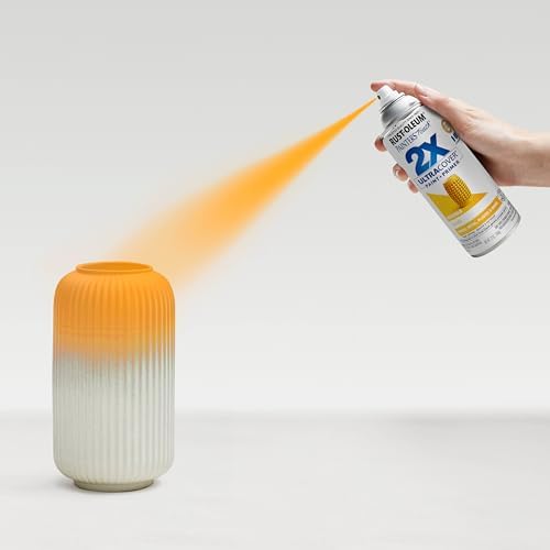 Rust-Oleum 249862 Painter's Touch 2X Ultra Cover Spray Paint, 12 oz, Gloss Marigold (Pack of 2)