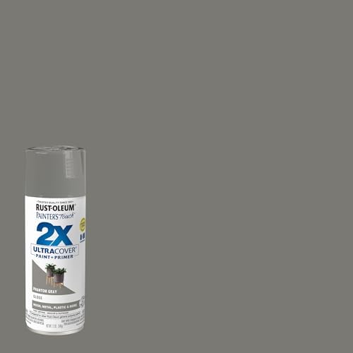 Rust-Oleum Painter's Touch 2X Ultra Cover Spray Paint, Phantom Gray
