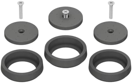 3 PackPre-Rinse Spray Valve Repair Kit for Most 1.42 GPM Commercial Sink Faucet Dish Sprayer Touch On Kitchen Sink Faucets Spray Face Bumper and Screw Repair Part, Gray