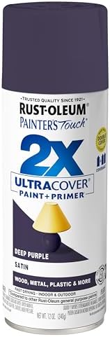 Rust-Oleum Painter's Touch 2X Ultra Cover Spray Paint, Satin Deep Purple