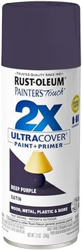 Rust-Oleum Painter's Touch 2X Ultra Cover Spray Paint, Satin Deep Purple