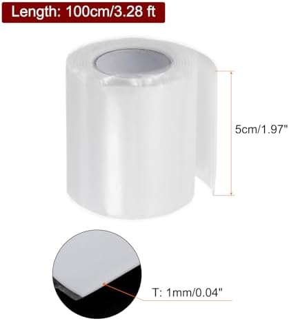 HARFINGTON 2 Rolls Self Fusing Silicone Tape 2" x 3ft x 0.04" Waterproof Sealing Plumbing Rubber Tape for Water Pipe Hose Leak Silicone Grip Repair Seal, White