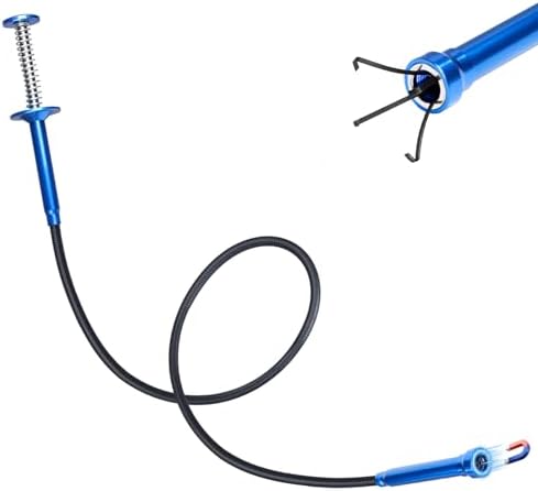 Flexible Grabber Tool, Magnetic 4-Claw Gripper (24", Blue)