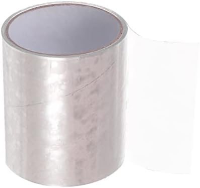 HARFINGTON Waterproof Patch Seal Tape 4" x5' Leak Repair Tape for Plastic Bucket/Basin Hoses Duct Pipes, Transparent