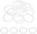 uxcell 30 Pcs Silicone Gaskets, 2 Inch O-Ring Seals Gasket Hose Washer Plumbing Gaskets Garden Hose Washer for Water Pipe Faucet Shower Head Garden Hose Seal, White