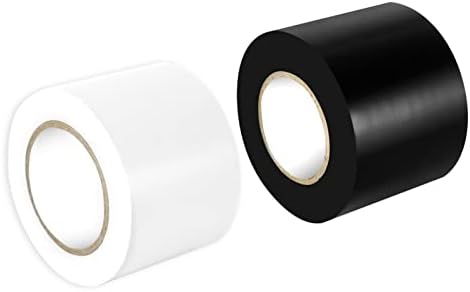 Maveek 2 Rolls Electrical Tape 2 Inch Waterproof Repair Insulation PVC Tape, for Fixing Frayed Wire Indoor Outdoor Pipes, 20% Stretch Self Adhesive Garage Workshop Tool Bag