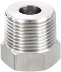 METALLIXITY 1PCS 3/4"MNPT x 1/8"FNPT Threaded SUS304 Hex Bushing Extension | 304 Stainless Steel Pipe Fittings, Tube Adapters Convert for Water Line, Tub Spout/Shower Head