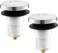 2 Pack 5/16'' Thread Studs Bathtub Drain Stopper, Bathroom Tub Drain Stopper 5/16'' Thread for Most Bathtubs Stopper (Chrome Cover)