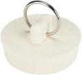 Danco 1-1/2 Inch Rubber Drain Stopper with Pull Ring, Off-White, (80227)