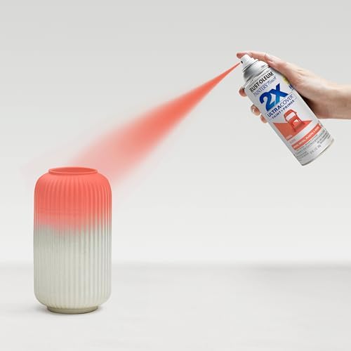 Rust-Oleum Painter's Touch 2X Ultra Cover Spray Paint, Gloss Coral