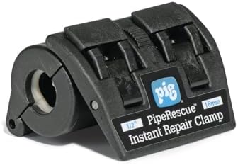 PIG PipeRescue Instant Repair Clamp Kit | Quick Fix Pipe-Repair | 1 Count | 7.5" W x 9.5" L | For .5" - .75" Dia. Pipes| PM50863