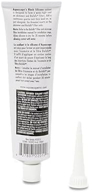 Aquascape Black Silicone Sealant – Fish-Safe Waterproof Silicone for Ponds, Aquariums, Terrariums, and Home Repairs, 4.7 oz Tube, 22010
