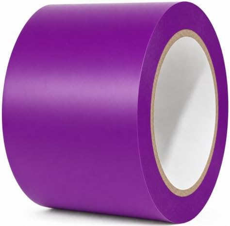 GGR Supplies CVT-536 Purple Vinyl Floor Marking Tape, 3 x 36 Yards | Dance Floor Tape; Gym Lane Marking; Vehicle and Boat Pinstriping; Write-On Color Coding; Conformable, Water and Oil Resistant