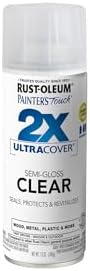Rust-Oleum 249859 Painter's Touch 2X Ultra Cover Spray Paint, Semi-Gloss Clear, 12 Ounce (Pack of 4)