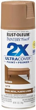 Rust-Oleum Painter's Touch 2X Ultra Cover Spray Paint, Satin Nutmeg