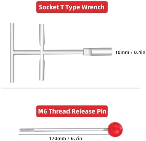 WALFRONT Plumbing Tools Water Stopper Pipe Line Water Stop Pin Kit T Wrench Tool, High Heat Resisting Metal Repair Needles for Home Renovation Plumbing with Rubber Sleeves