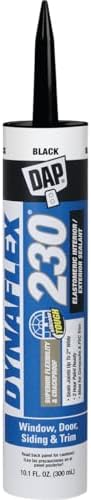 DAP 18280 Dynaflex 230 Premium Indoor/Outdoor Sealant, 10.1 fl oz Capacity, Black (Case of 12)