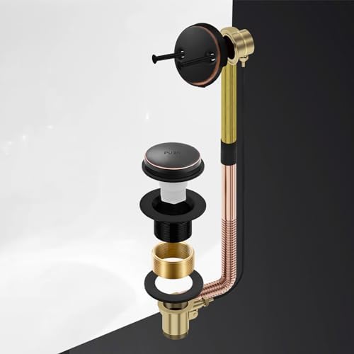 Tub Drain Kit with Bathtub Drain Stopper (Oil Rubbed Bronze)