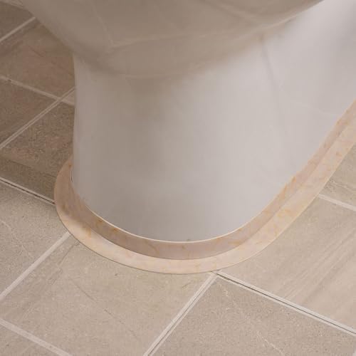 Red Waterproof Caulk Tape PVC Self Adhesive Caulk Strip Joint Adhesive Shower Bathtub Joint Strip Bathroom Sealing Tape Kitchen Sealing Tape and Shower Tile Sealant