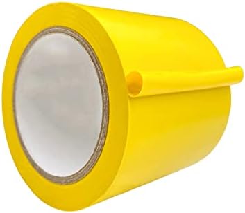 WOD VTC365 Yellow Vinyl Pinstriping Tape, 5 inch x 36 yds. for School Gym Marking Floor, Crafting, & Stripping Arcade1Up, Vehicles and More