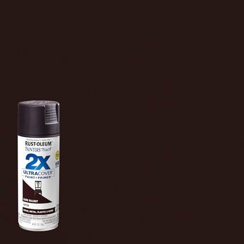 Rust-Oleum Painter's Touch 2X Ultra Cover Spray Paint, Satin Dark Walnut