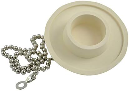 Danco Tub Drain Stopper, 1-3/8 in, Rubber, White (80783)