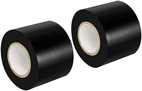 Maveek 2 Rolls Electrical Tape 2 Inch PVC Waterproof Repair Insulation Tape Roll Black Colored, for Outdoor Pipes or Windows in Winter Cold Weather, Self Adhesive Garage Door Workshop Tool Bag | Heavy Duty Vinyl Insulation & Auto Repair Tape, Waterproo...