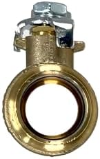 PROCURU 2-Pack 1-Inch Press Copper Ball Valve, Heavy Duty Brass Body, Full Port, LF Certified Safe (3BP100-2P)