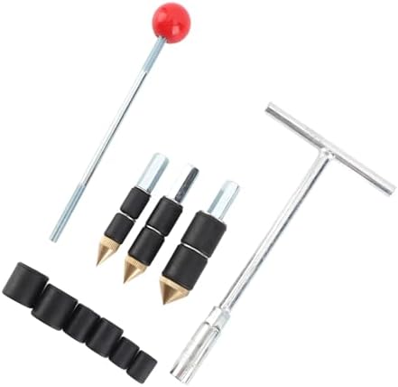 Pipe Water Stopper Tool Stainless Steel High Heat Hot Melt Water Stop Needle for Walls Corners and Tunnels Emergency Plumbing Repair Kit with Wrench and Spare Rubber Rings
