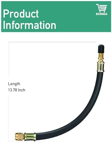 DILIGUALA Inflatable Pipe Plug Balloon with 13.7 Inch Quick-Install Rubber Extension Hose, Water Shut Off Tool for Pipe Repair, Closed Water Testing & Sealing and Testing of Sewer Pipes (2 inch R)