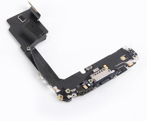 for iPhone 15 Pro Lightning Charging Port Replacement (Blue Titanium) USB Dock Connector Flex Cable Assembly with Waterproof Tape Tool Kit for A2848, A3101, A3102, A3104