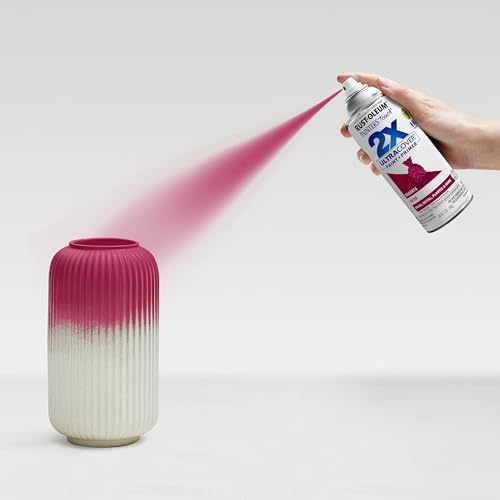 Rust-Oleum Painter's Touch 2X Ultra Cover Spray Paint, Satin Magenta