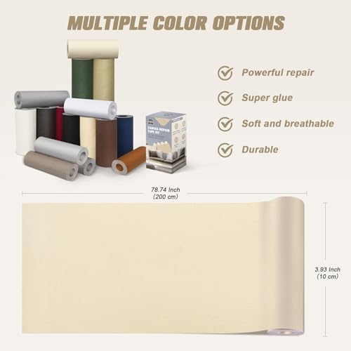 OAZ 4 x 79 inch Canvas Repair Patches Canvas Fabric Patch Self-Adhesive Canvas Repair Tape Waterproof Outdoor Gear Repair Patch Kit for Boat Cover Awning Sofa Chair Couch Tent Bag (Dark Gray)