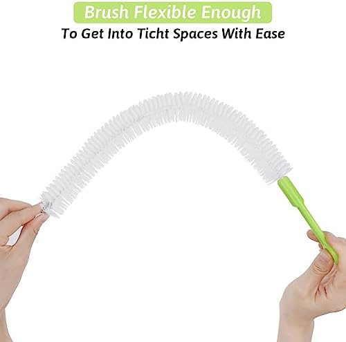 Sewer Drain Brush, Drain Clog Remover, 17inch Flexible Long Pipe Hair Clogs Catcher Cleaner Tool for Toilet, Kitchen Sink, Bathroom Tub, Sewer Drain