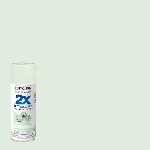 Rust-Oleum 329200-6PK Painter's Touch 2X Ultra Cover Spray Paint, 12 oz, Gloss Modern Mint, 6 Pack