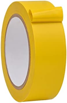 WOD VTC365 Yellow Vinyl Pinstriping Tape, 1.5 inch x 36 yds. for School Gym Marking Floor, Crafting, & Stripping Arcade1Up, Vehicles and More