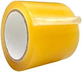 WOD VTC365 Clear Vinyl Pinstriping Tape, 4 inch x 36 yds. for School Gym Marking Floor, Crafting, & Stripping Arcade1Up, Vehicles and More