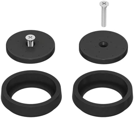 2 PackPre-Rinse Spray Valve Repair Kit for Most 1.42 GPM Commercial Sink Faucet Dish Sprayer Touch On Kitchen Sink Faucets Spray Face Bumper and Screw Repair Part, Black