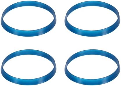 uxcell 4 Pcs Seal Ring Silicone Washer, 50mm/1.97" Silicone Gasket Washers O Ring Seals for 1 7/8 Inch Drain Pipe Sink Drains for Seals Repair Shower Hose Faucet Shower Head, Blue